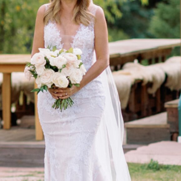 Mira Zwillinger Couture Timmy Bridal Dress Size 40/42 - Picture 5 of 16